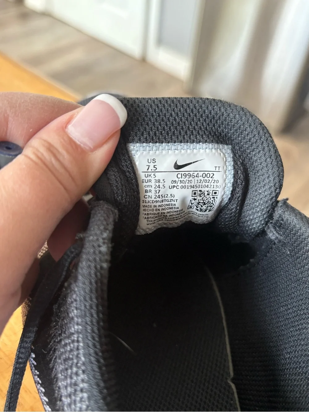 Nike Black and White Athletic Sneakers
